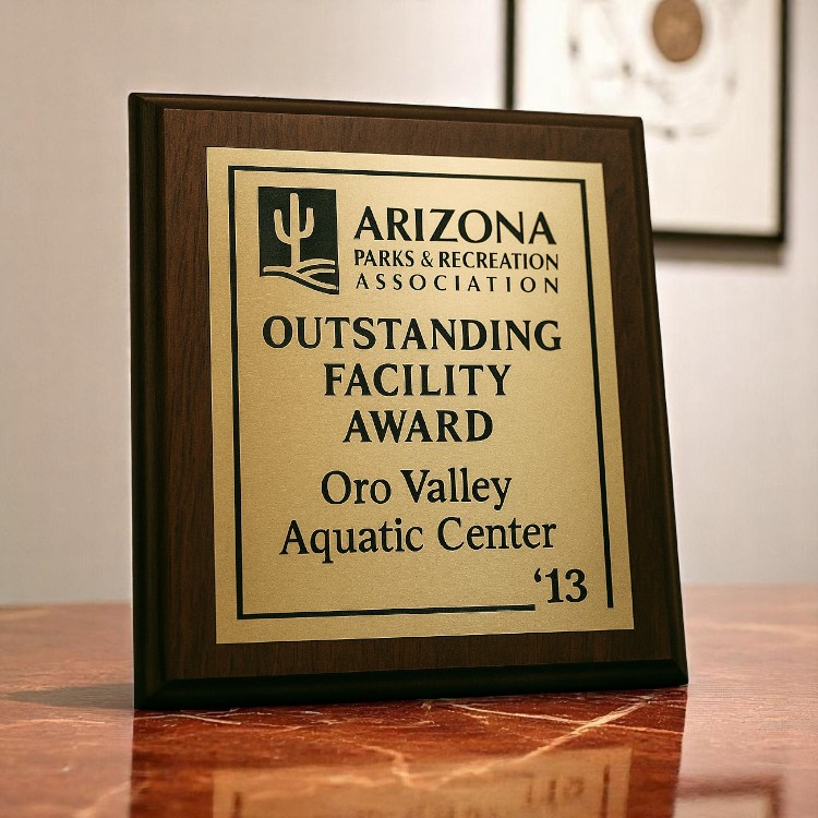 Arizona Parks and Recreation Association Outstanding Facility Award for Oro Valley Aquatic Center